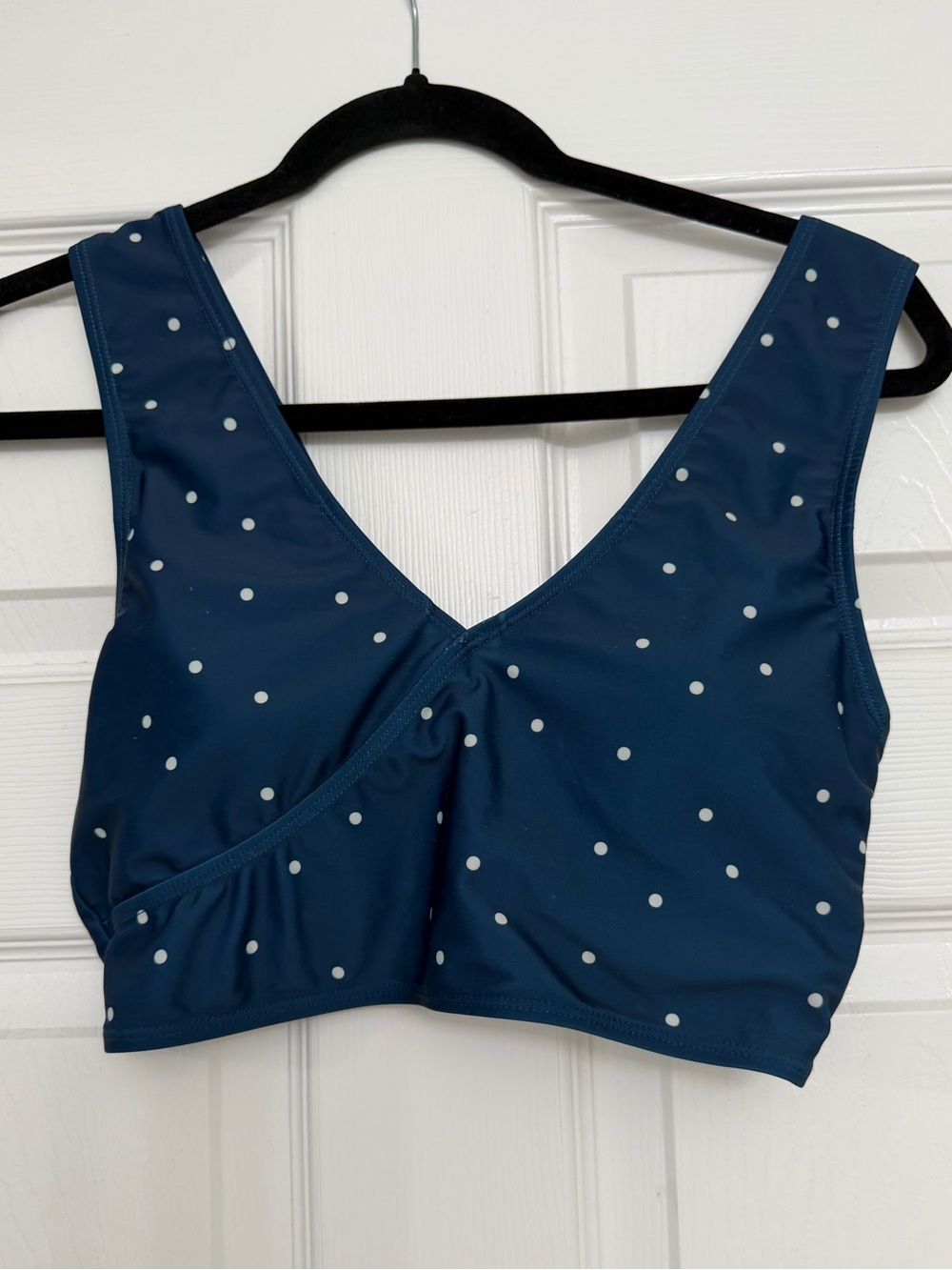 Nani Swimwear polka dot Switch V Crop Top | Size Medium